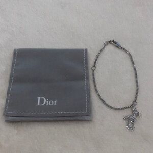 Dior Silver Butterfly Charm Bracelet